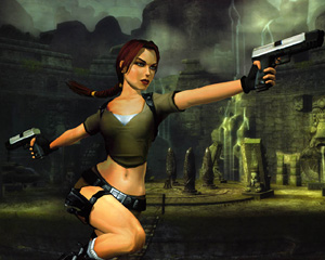 Lara Croft picks up her pistols again for Tomb Raider Legend