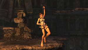 Lara's unlockable white swimsuit