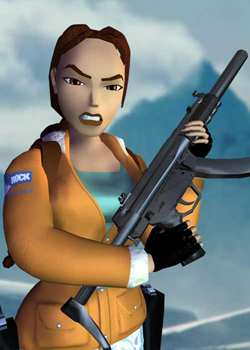 Lara Croft braves the Antarctic ice in Tomb Raider 3.