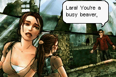Tomb Raider Legend GBA cut scene screenshot