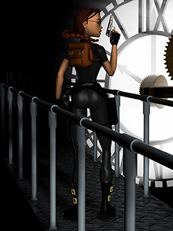 Lara Croft - clock tower