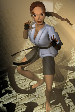 Lara Croft - martial arts