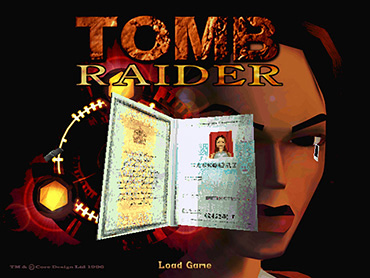 Tomb Raider Passport Menu