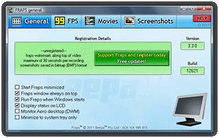 Fraps screen capture utility