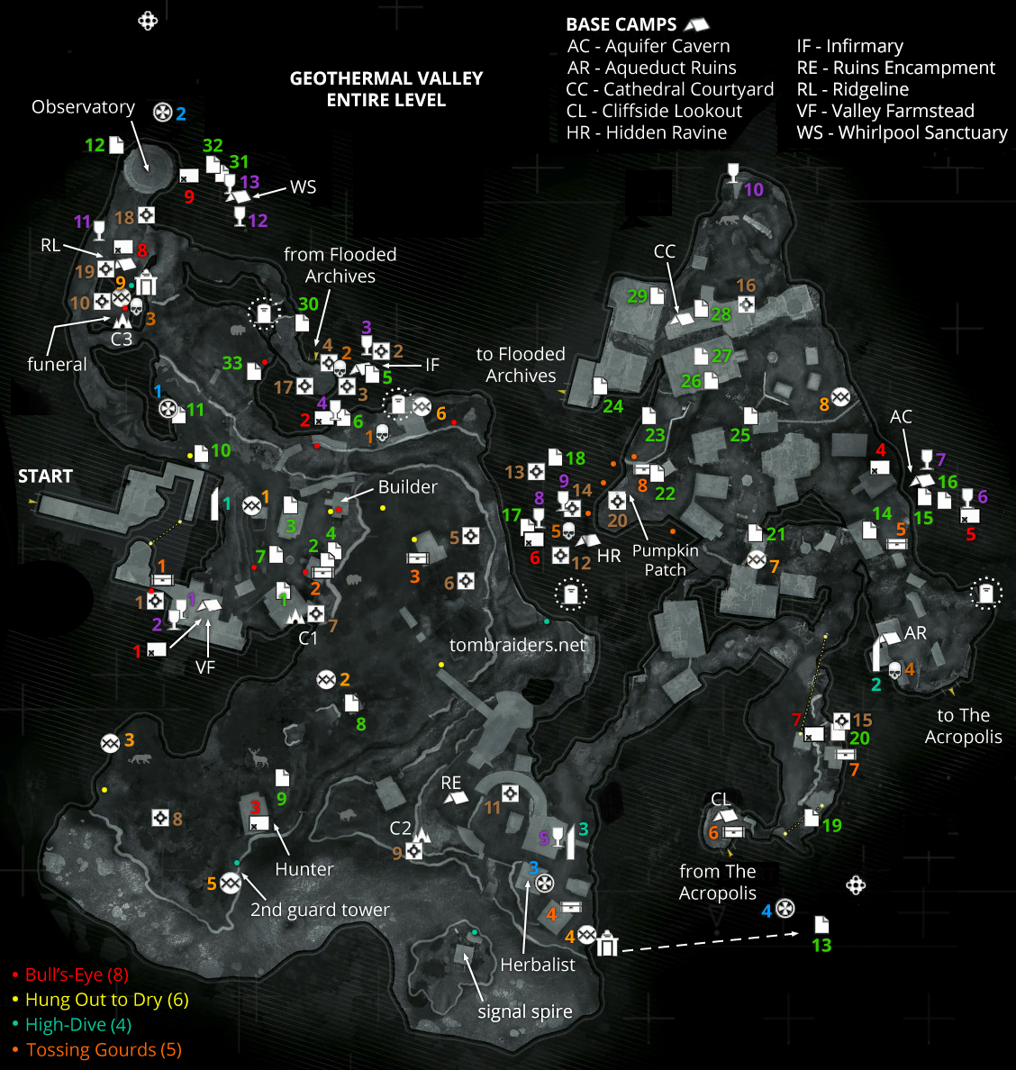 Geothermal Valley Archivist Maps - Rise of the Tomb Raider - Stella's