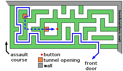 Croft Manor Hedge Maze Map